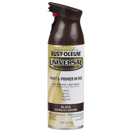 Rust-Oleum Spray Paint, Espresso Brown, Gloss, 12 oz 245215